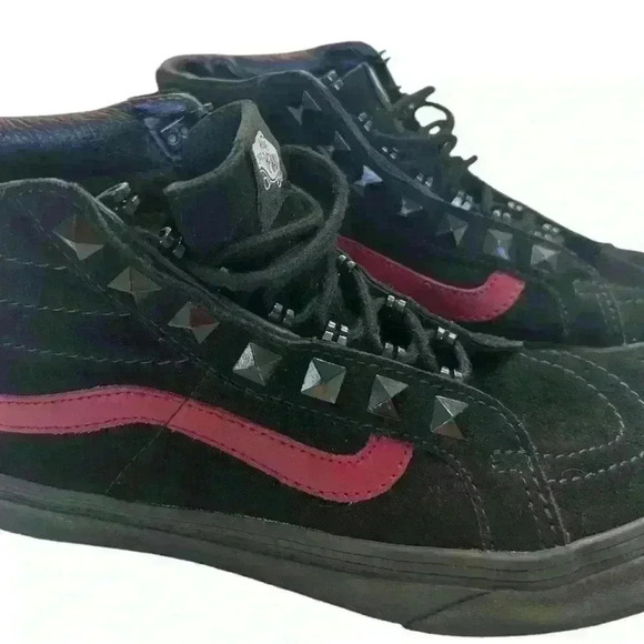 Vans Sk8-Hi Shoes With Black Studs Size 7 - Picture 2 of 7